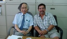 Dr. Palmer and his host researcher, Dr. Shoichiro Fukao, in 1995